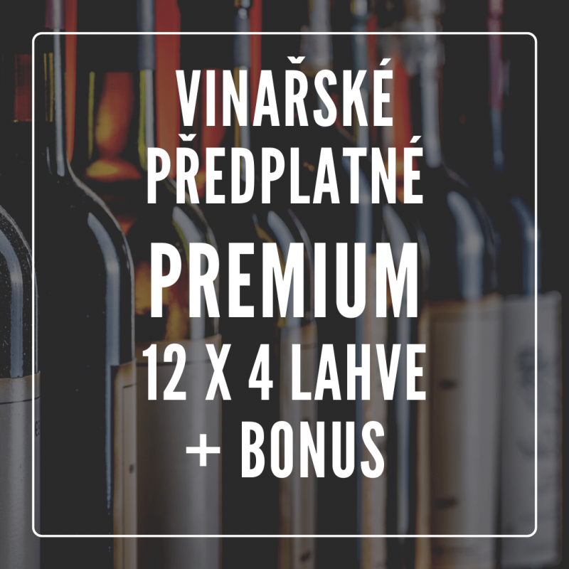 Vinařské předplatné PREMIUM - 12 MĚSÍCŮ | Alkohouse.cz